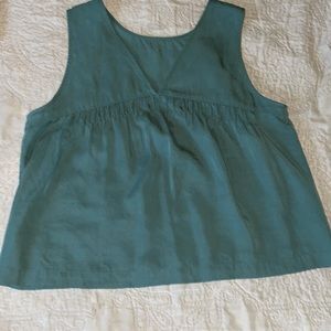LOFT | Green V-Neck Top